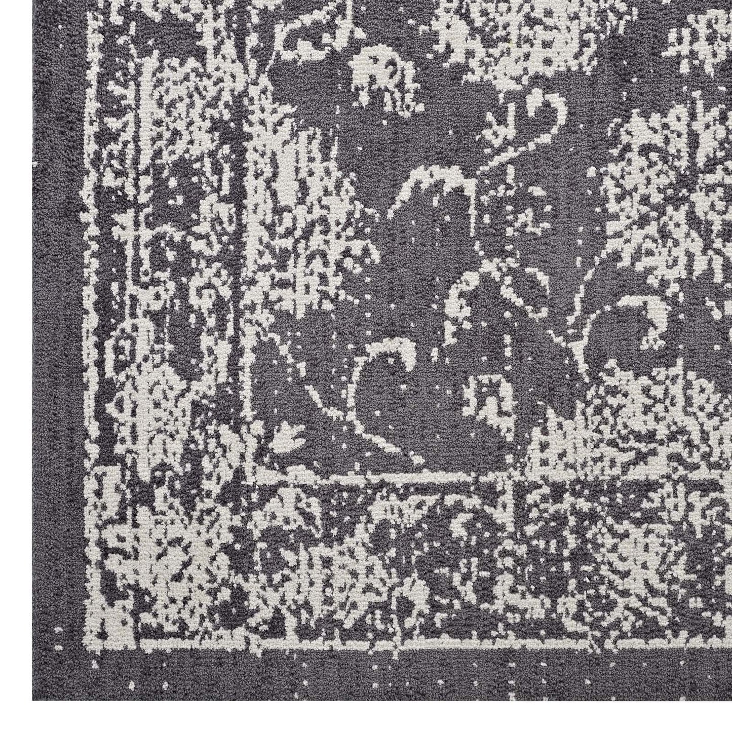 Tapis à motif floral vieilli Kazia 5x8 par Modway