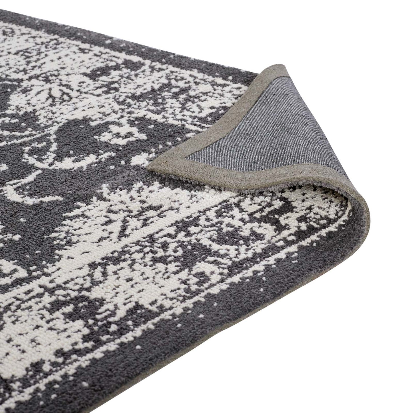 Tapis à motif floral vieilli Kazia 5x8 par Modway