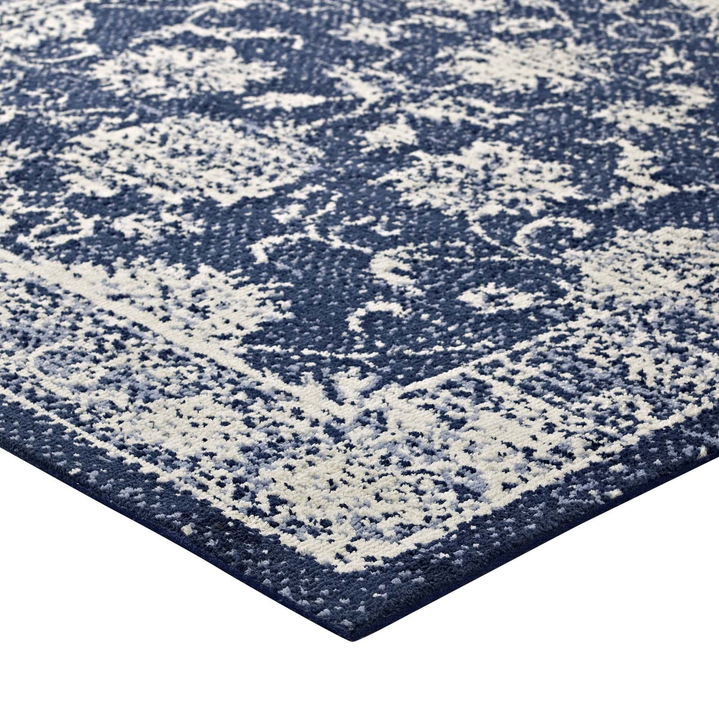 Tapis à motif floral vieilli Kazia 5x8 par Modway