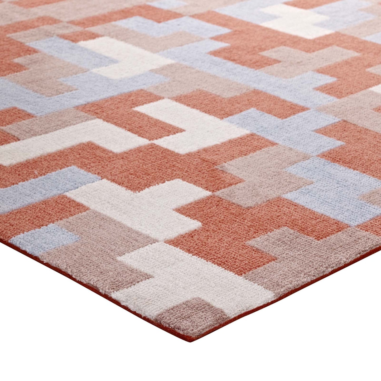 Andela Interlocking Block Mosaic 8x10 Area Rug