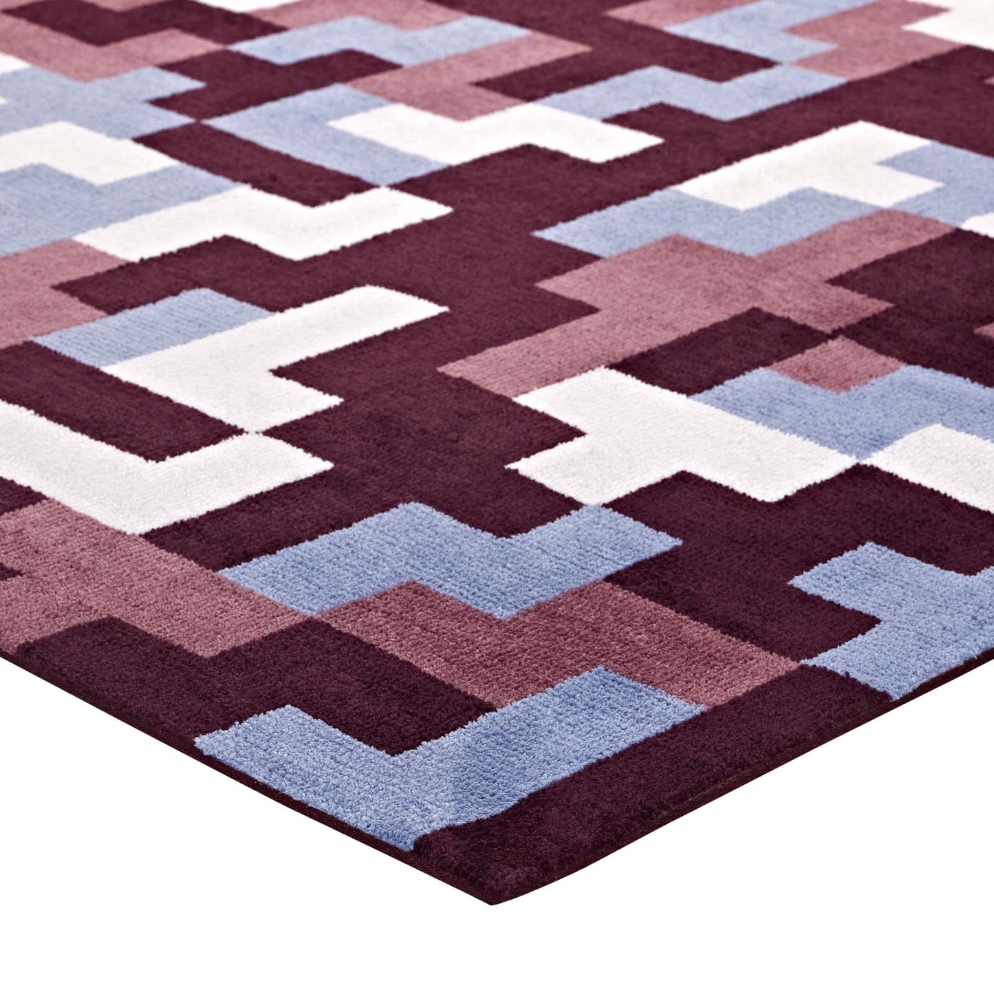 Andela Interlocking Block Mosaic 5x8 Area Rug