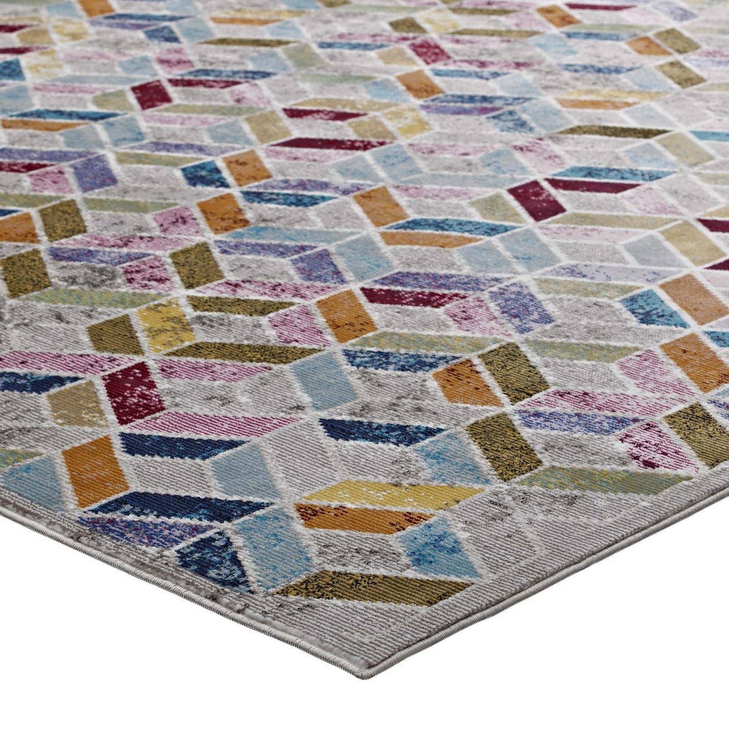 Tapis géométrique en mosaïque Laleh 4x6 par Modway