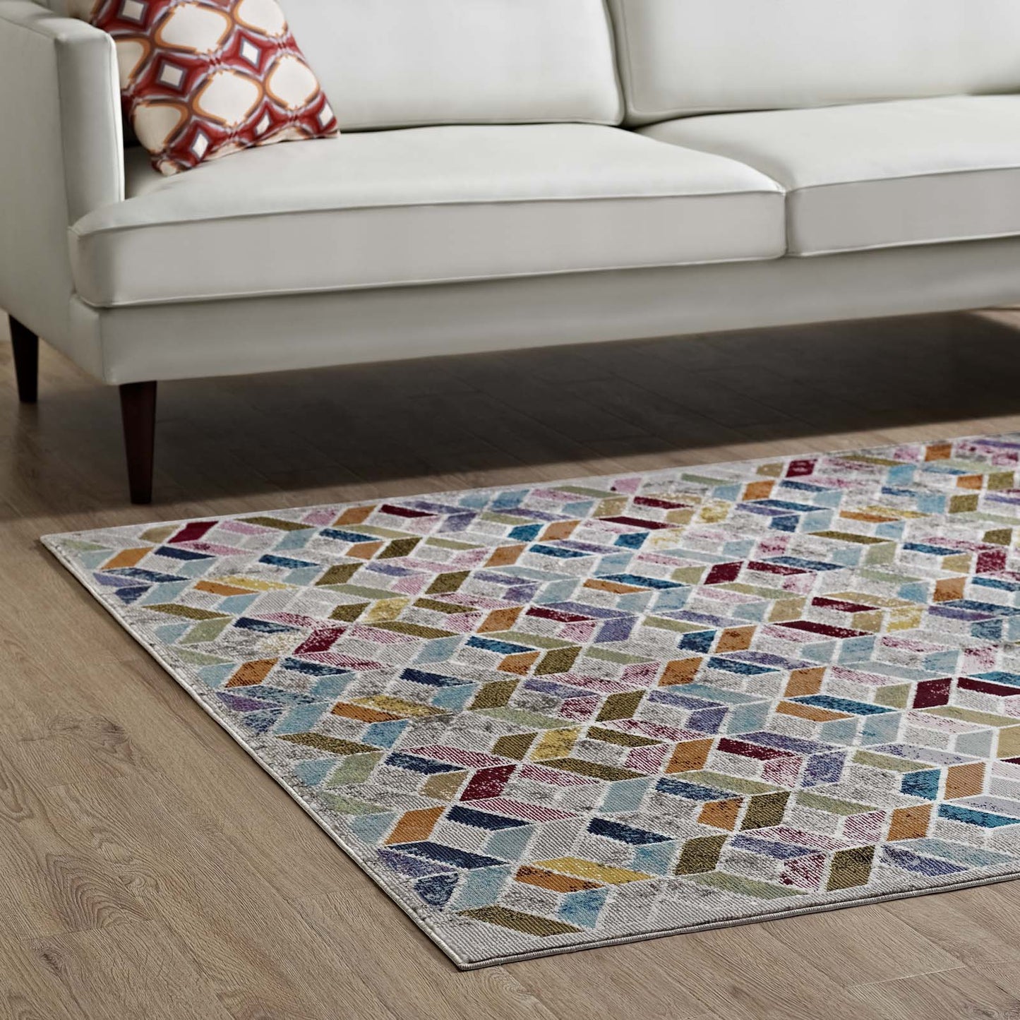 Tapis géométrique en mosaïque Laleh 4x6 par Modway