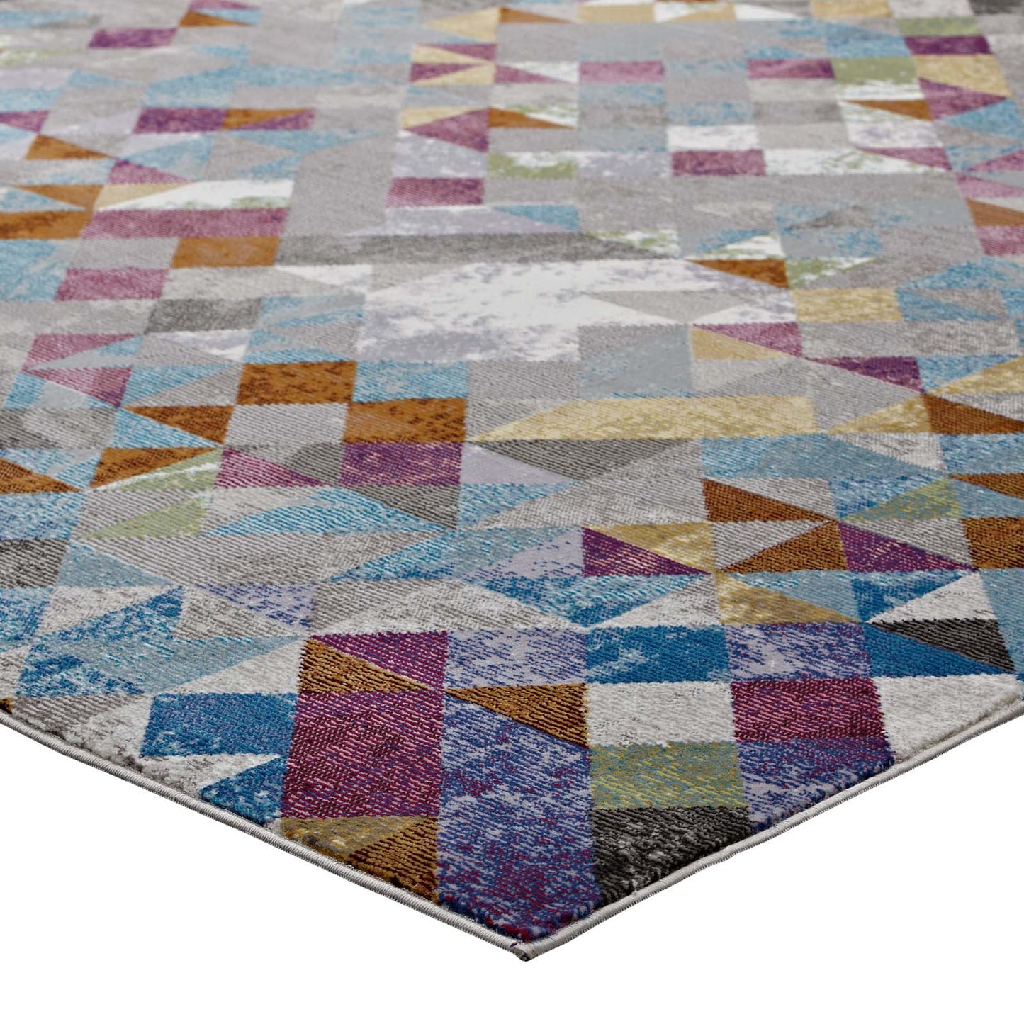 Tapis en mosaïque triangulaire Lavendula 4x6 par Modway