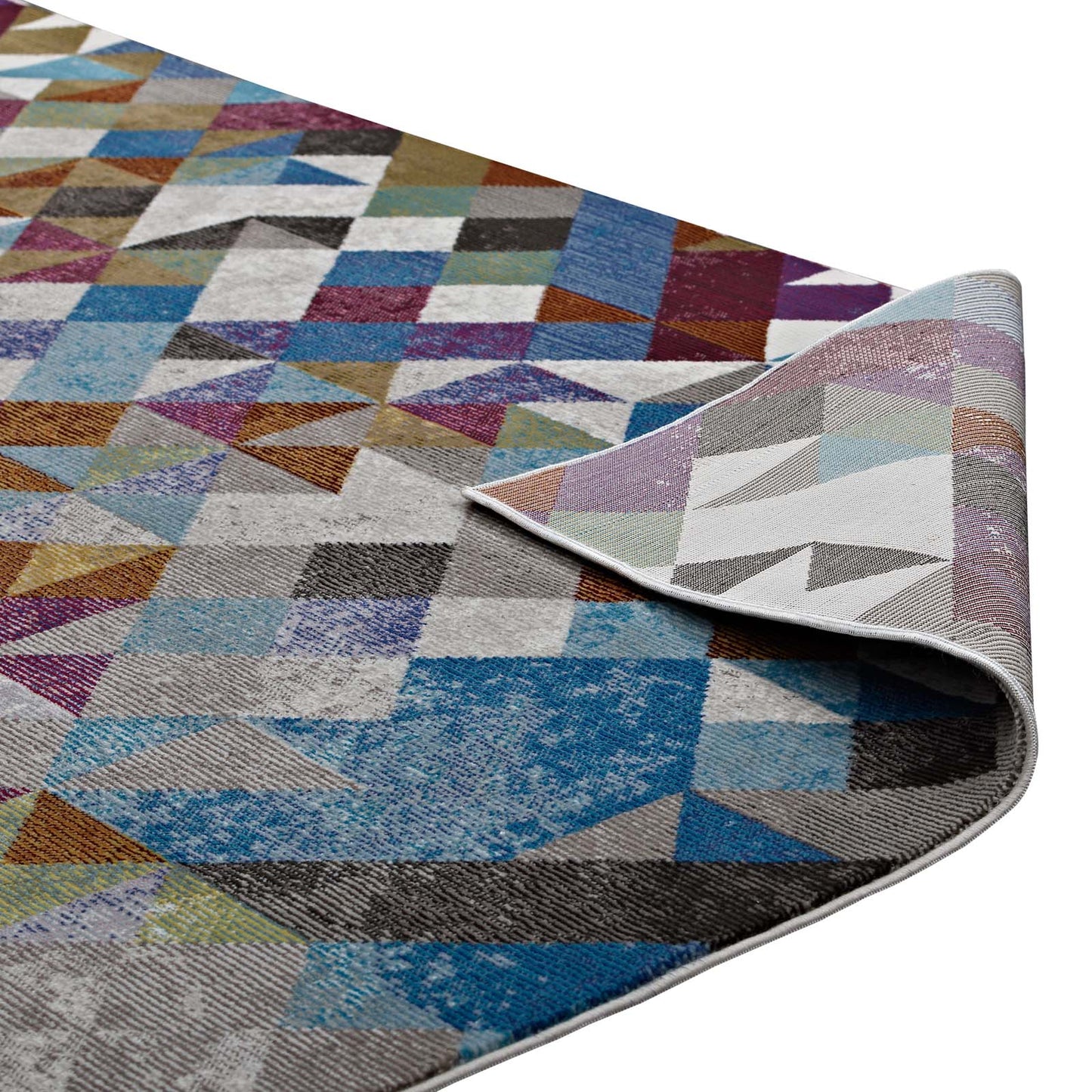 Tapis en mosaïque triangulaire Lavendula 4x6 par Modway