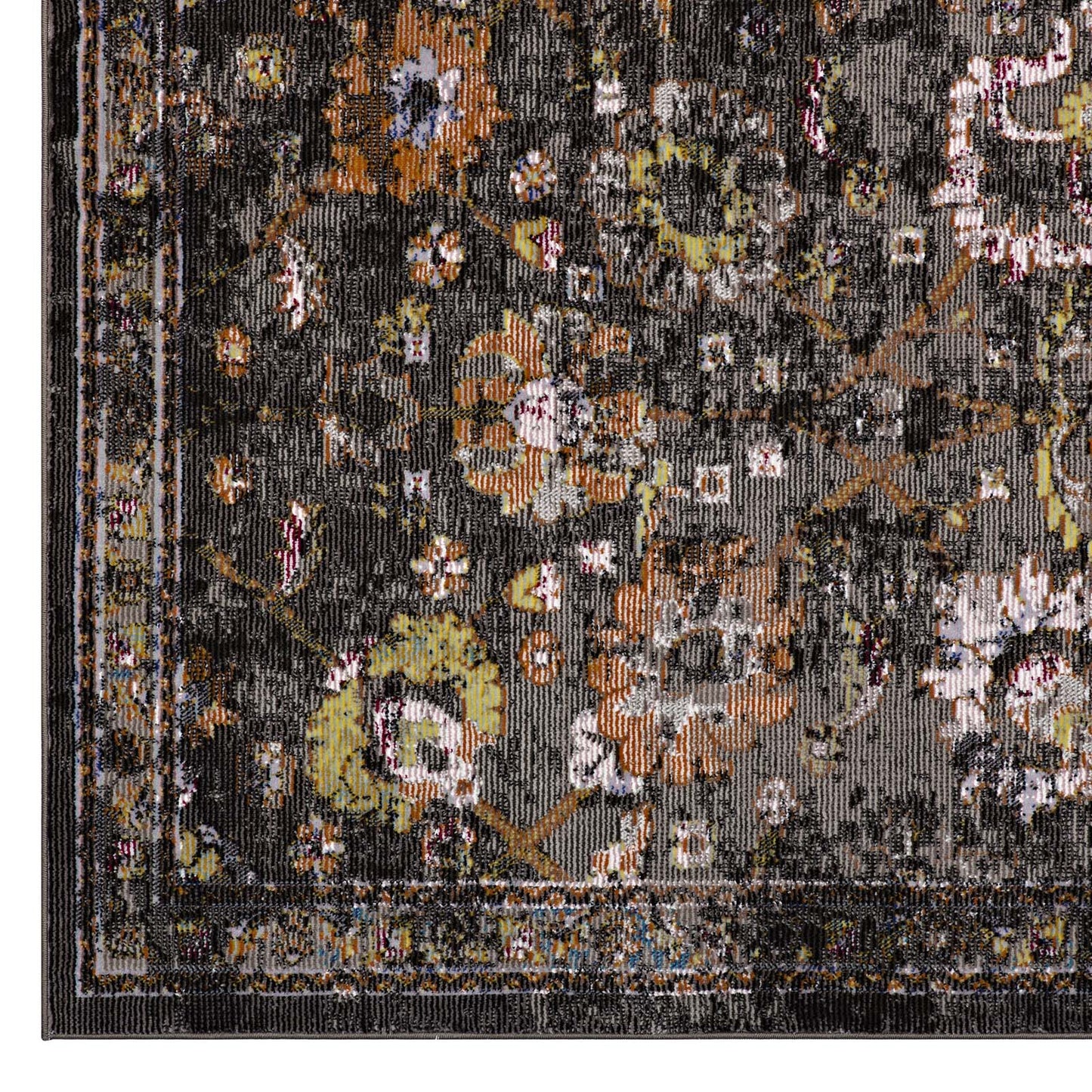 Tapis à motif floral vieilli Minu 4x6 par Modway