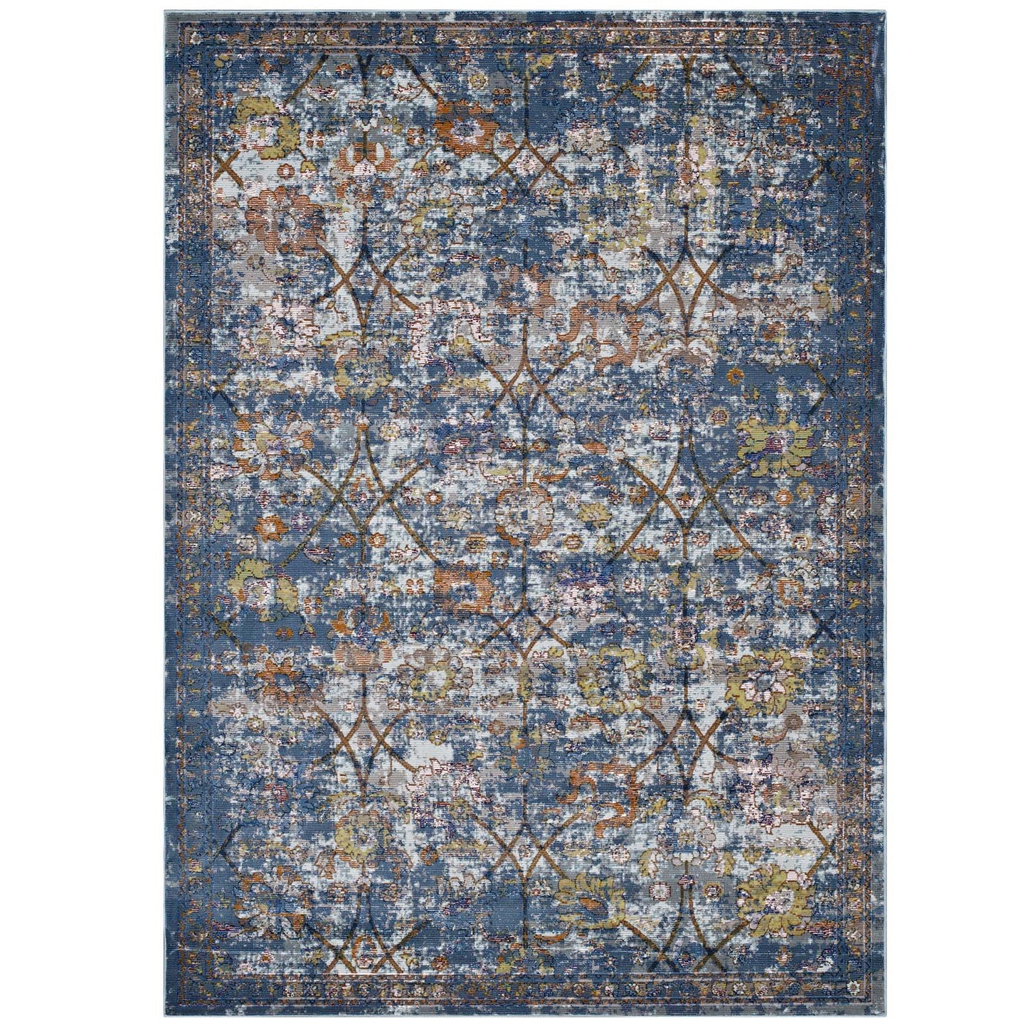 Tapis à motif floral vieilli Minu 4x6 par Modway