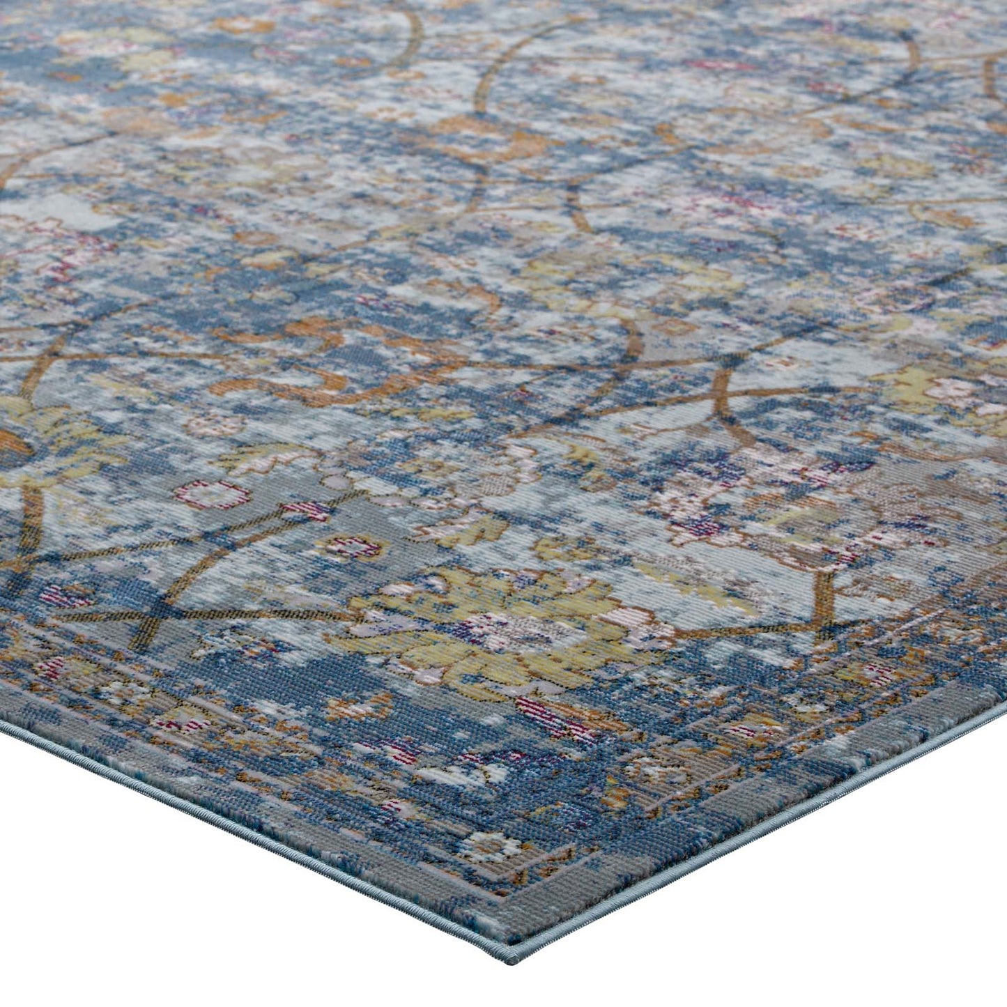 Tapis à motif floral vieilli Minu 4x6 par Modway