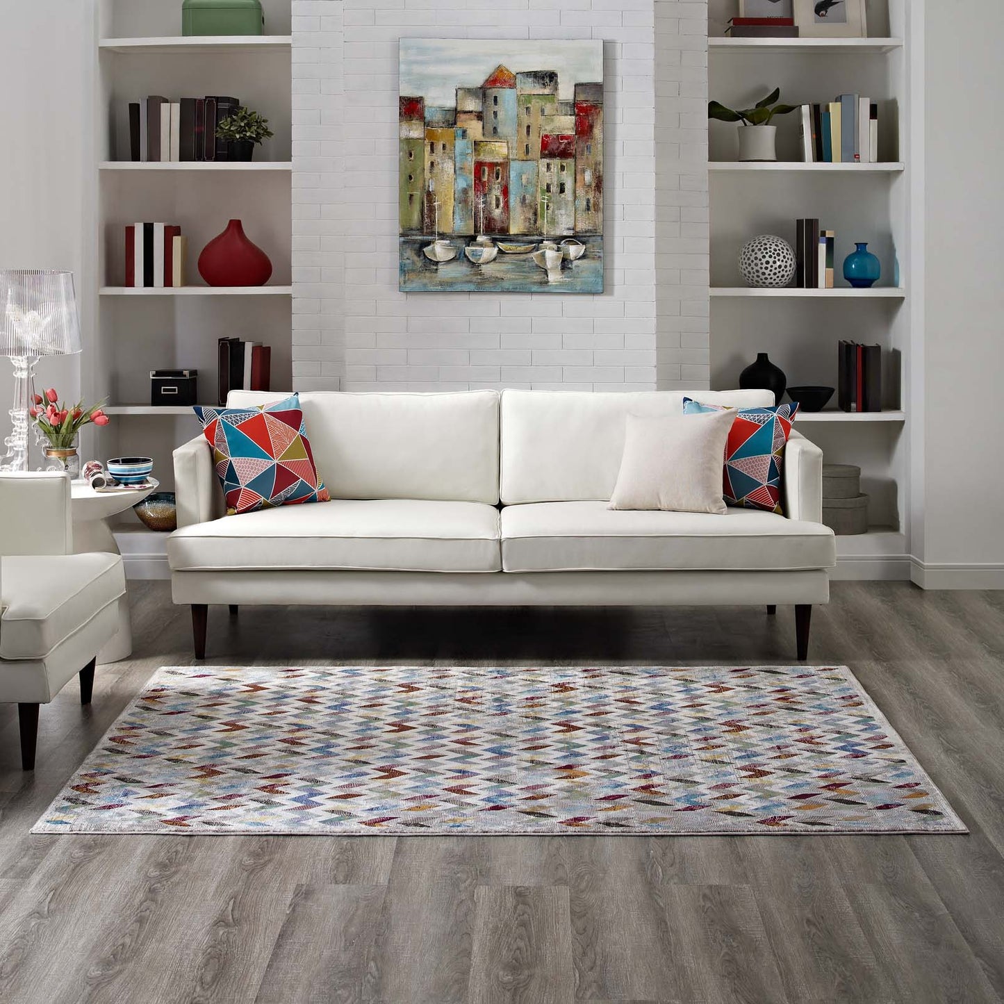 Tapis Gemma Chevron Mosaic 4x6 de Modway