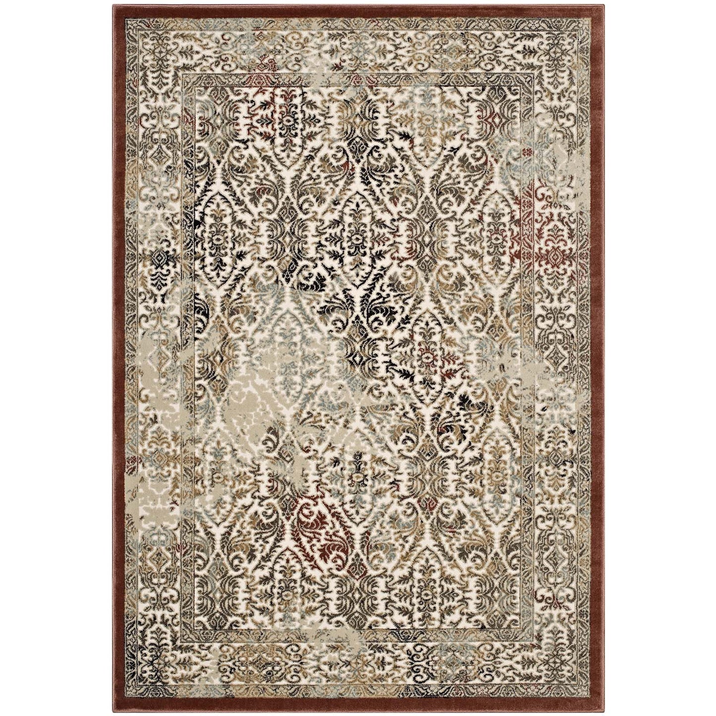 Tapis turc vintage orné Hester 5x8 par Modway