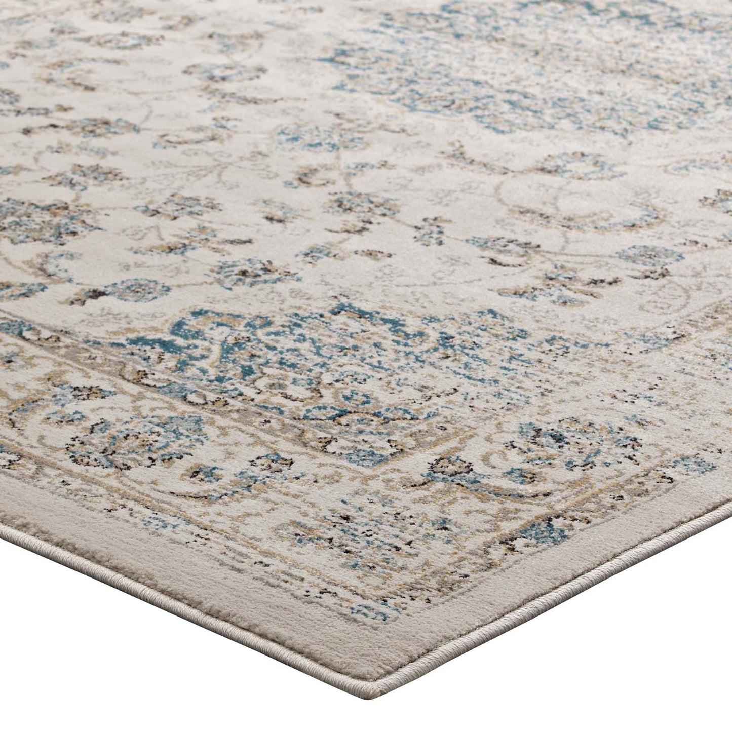 Atara Distressed Vintage Medallion 8x10 Area Rug