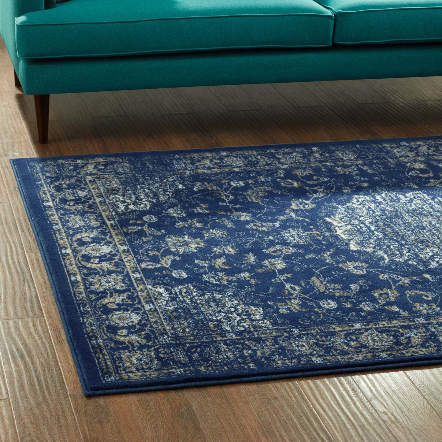 Tapis médaillon vintage vieilli Lilja 5x8 par Modway