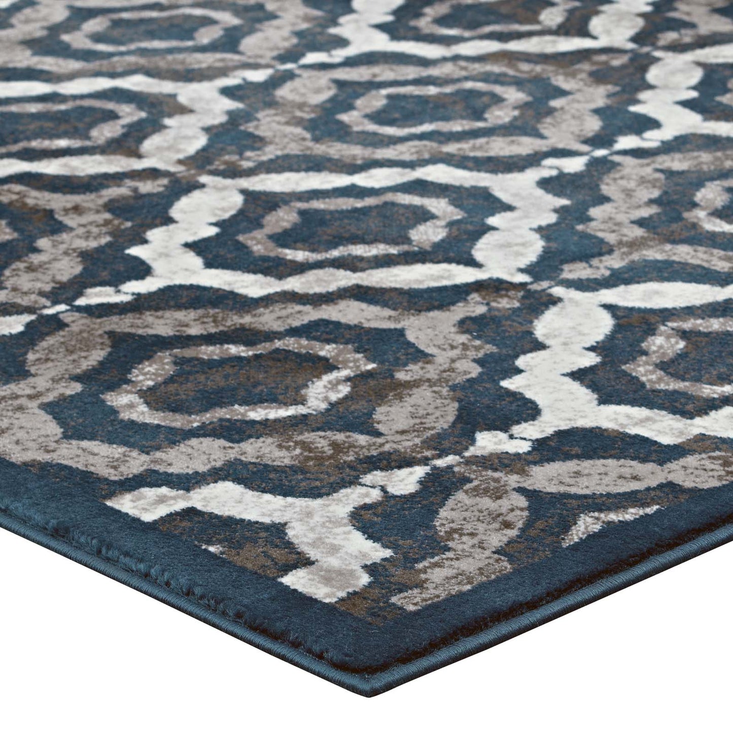 Tapis rustique vintage marocain en treillis Kalinda 5x8 par Modway