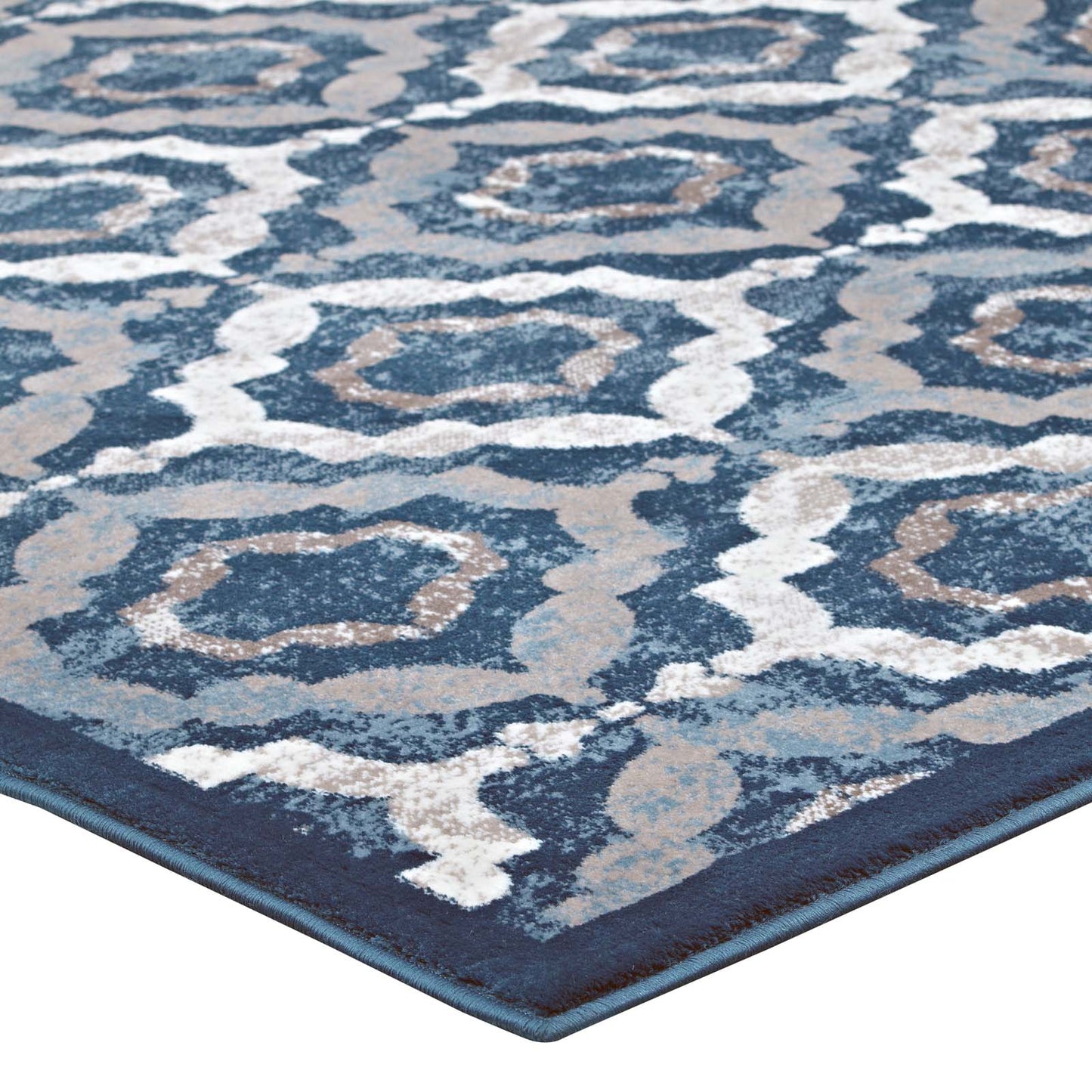 Tapis rustique vintage marocain en treillis Kalinda 5x8 par Modway