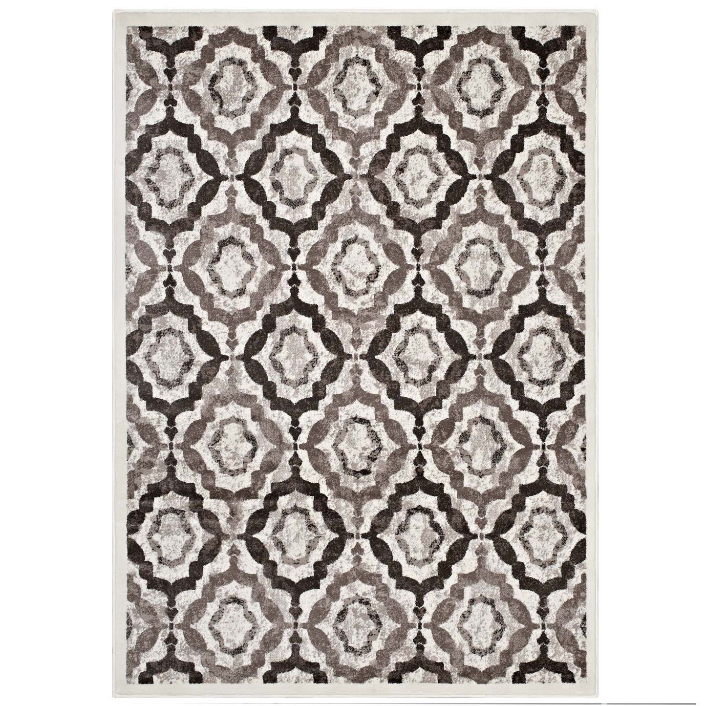 Tapis rustique vintage marocain en treillis Kalinda 5x8 par Modway