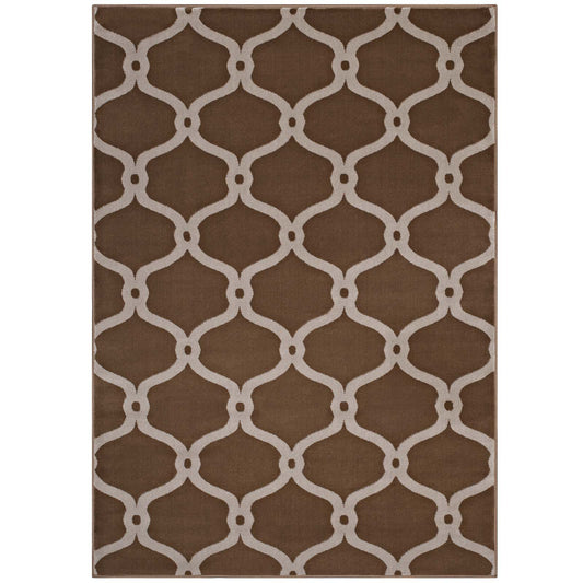 Beltara Chain Link Transitional Trellis 5x8 Area Rug