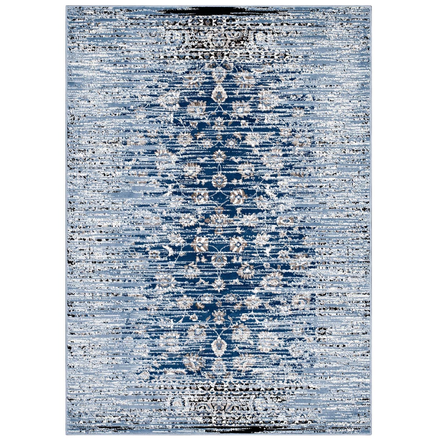 Tapis contemporain à motif floral vieilli Chiara 8x10 par Modway