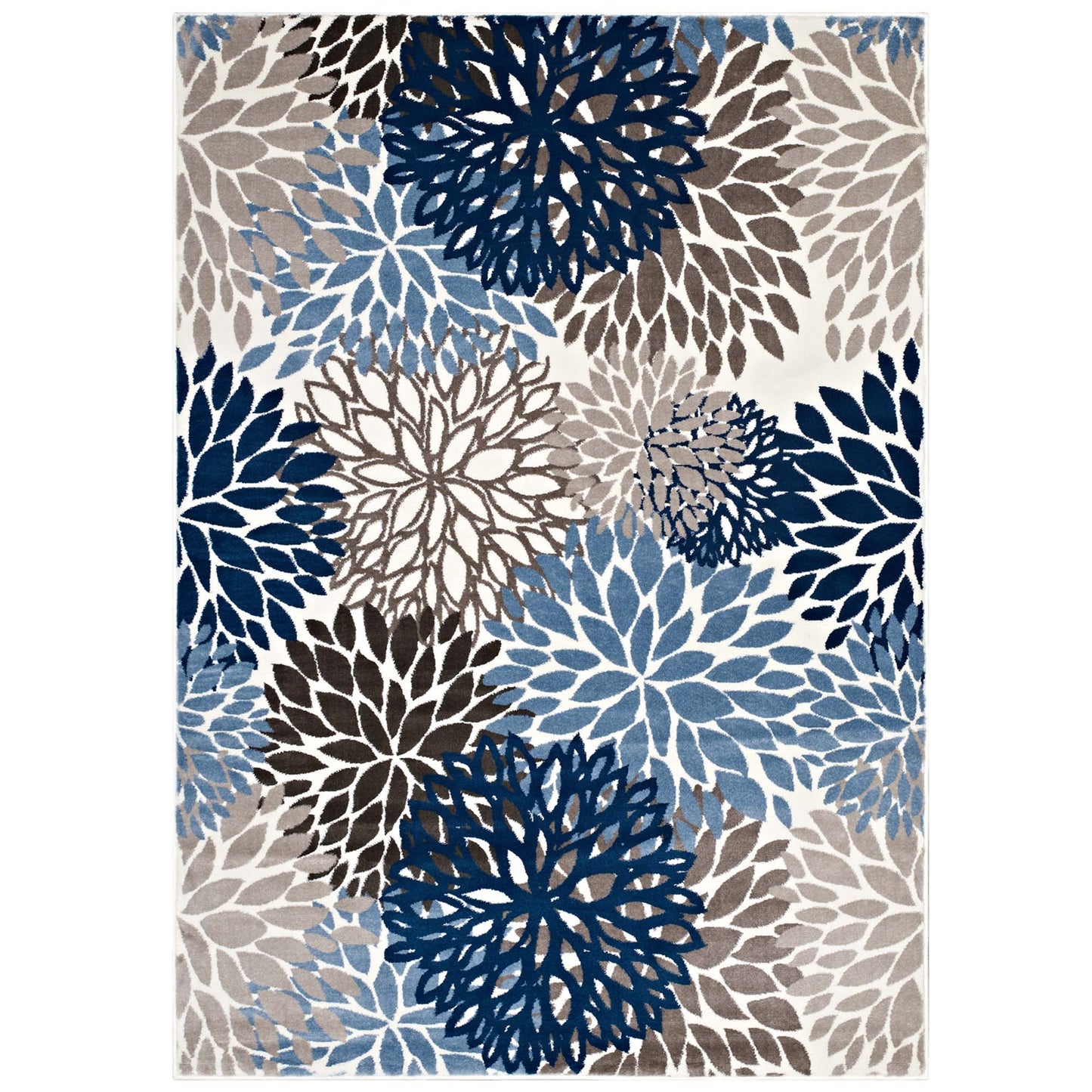 Calithea Vintage Classic Abstract Floral 4x6 Area Rug