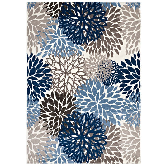 Calithea Vintage Classic Abstract Floral 5x8 Area Rug