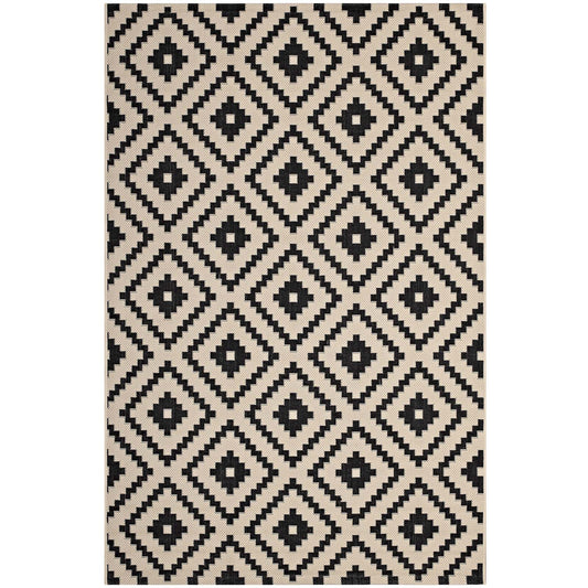 Tapis d'intérieur et d'extérieur Perplex à motif géométrique en treillis de diamants 5x8 par Modway