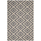 Tapis d'intérieur et d'extérieur à motif de treillis géométrique en losanges déchiquetés 8x10 par Modway