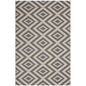 Jagged Geometric Diamond Trellis Indoor and Outdoor 9x12 Area Rug