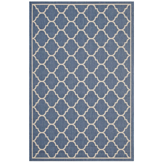 Avena Moroccan Quatrefoil Trellis Indoor and Outdoor 4x6 Area Rug