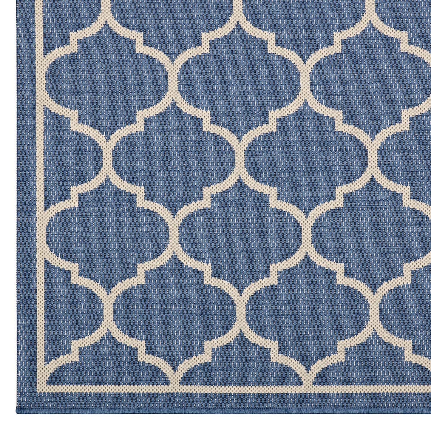 Avena Moroccan Quatrefoil Trellis Indoor and Outdoor 4x6 Area Rug