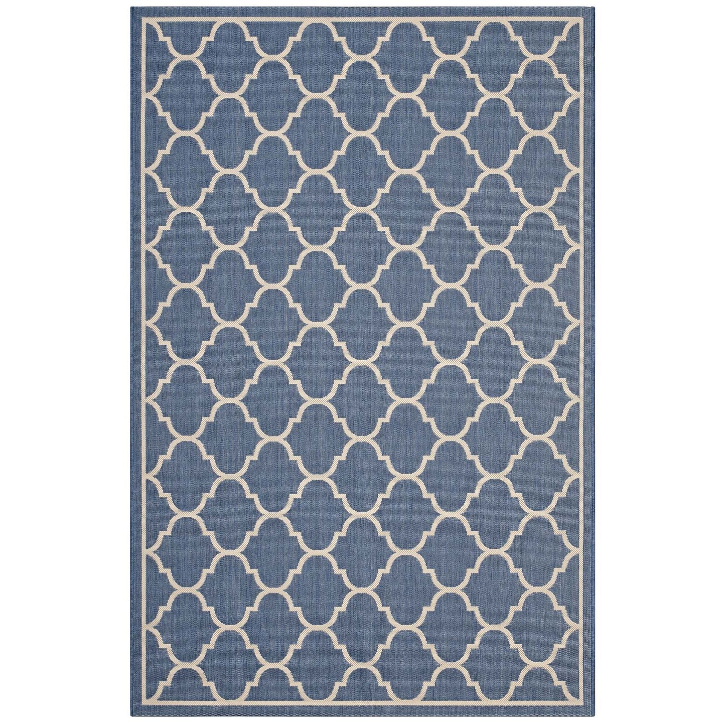 Avena Moroccan Quatrefoil Trellis Indoor and Outdoor 8x10 Area Rug