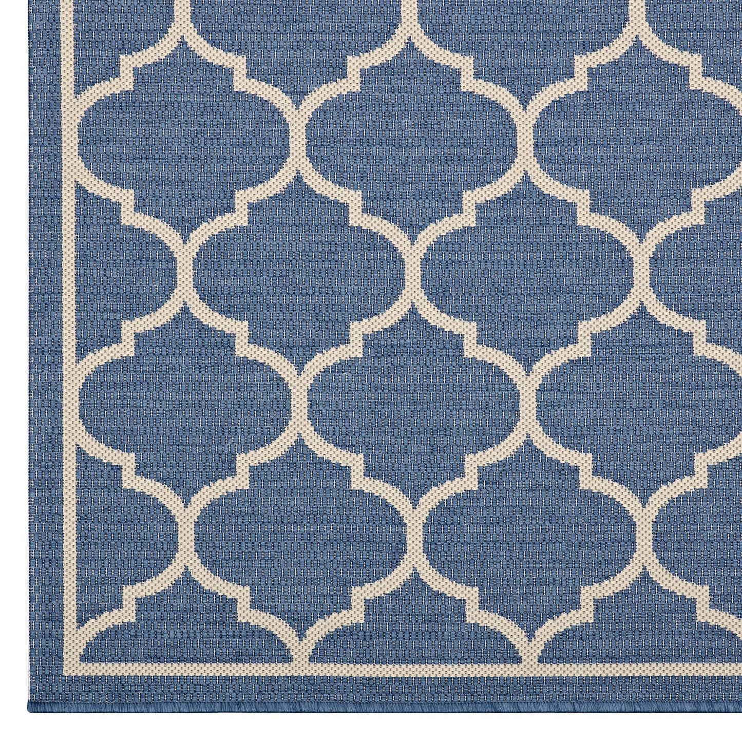 Avena Moroccan Quatrefoil Trellis Indoor and Outdoor 8x10 Area Rug