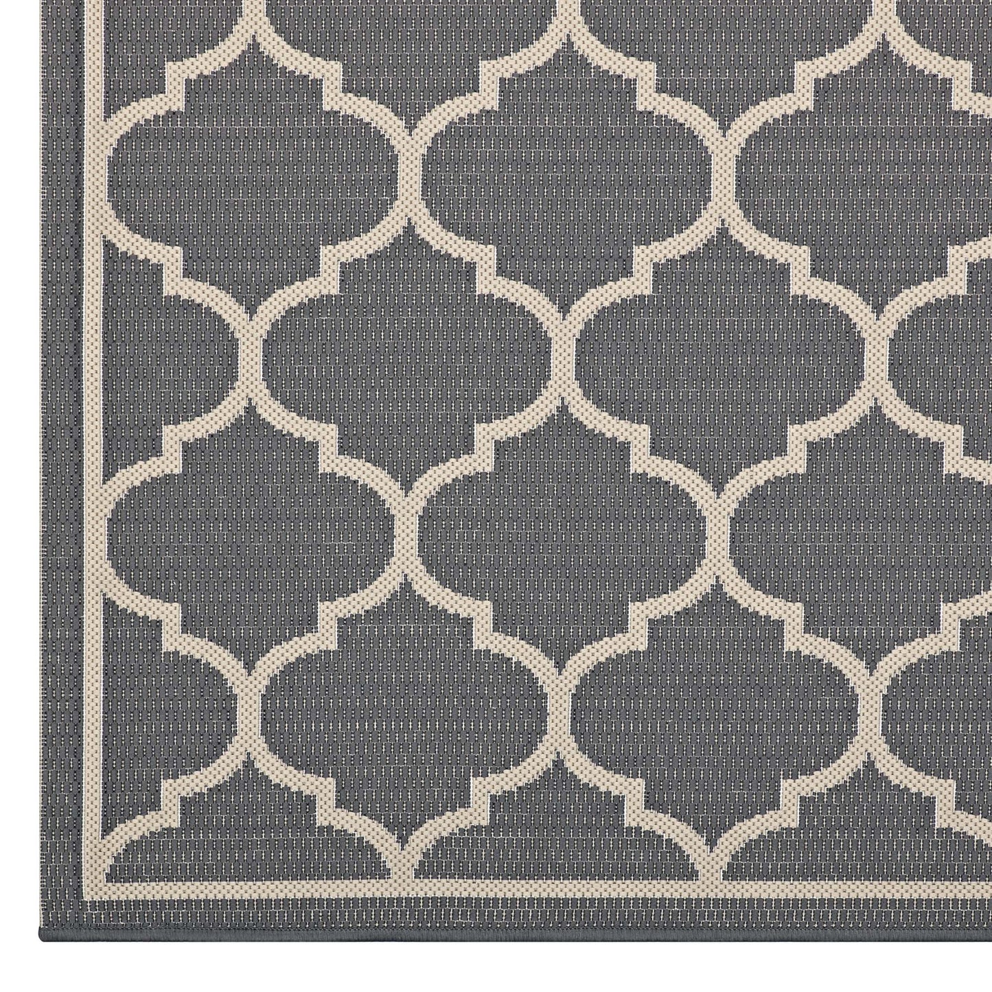 Avena Moroccan Quatrefoil Trellis Indoor and Outdoor 4x6 Area Rug