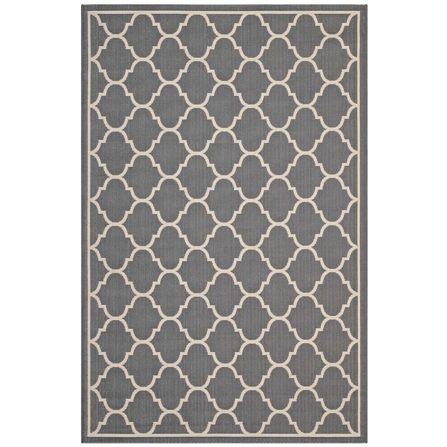 Avena Moroccan Quatrefoil Trellis Indoor and Outdoor 8x10 Area Rug