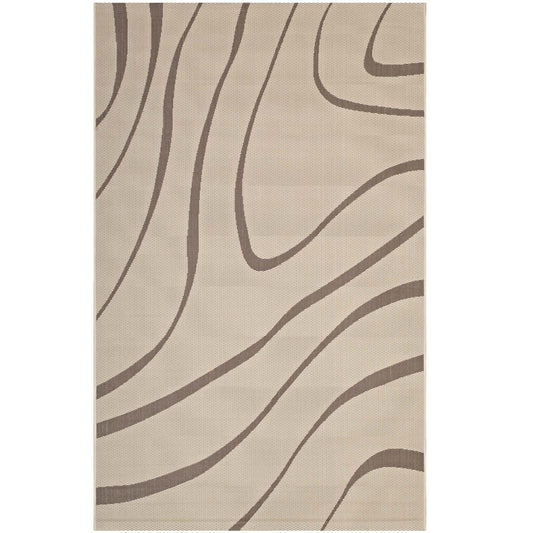 Surge Swirl Abstract Indoor and Outdoor 5x8 Area Rug