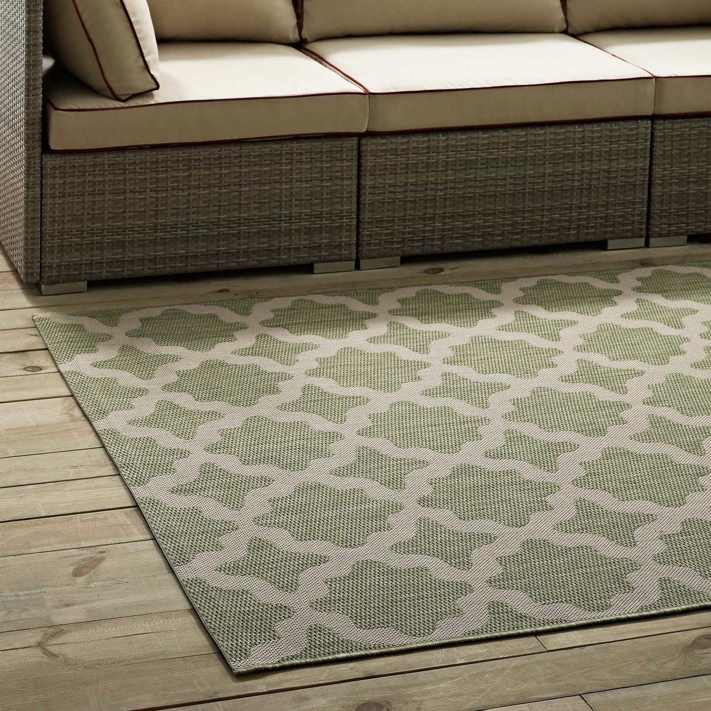 Cerelia Moroccan Trellis Indoor and Outdoor 4x6 Area Rug