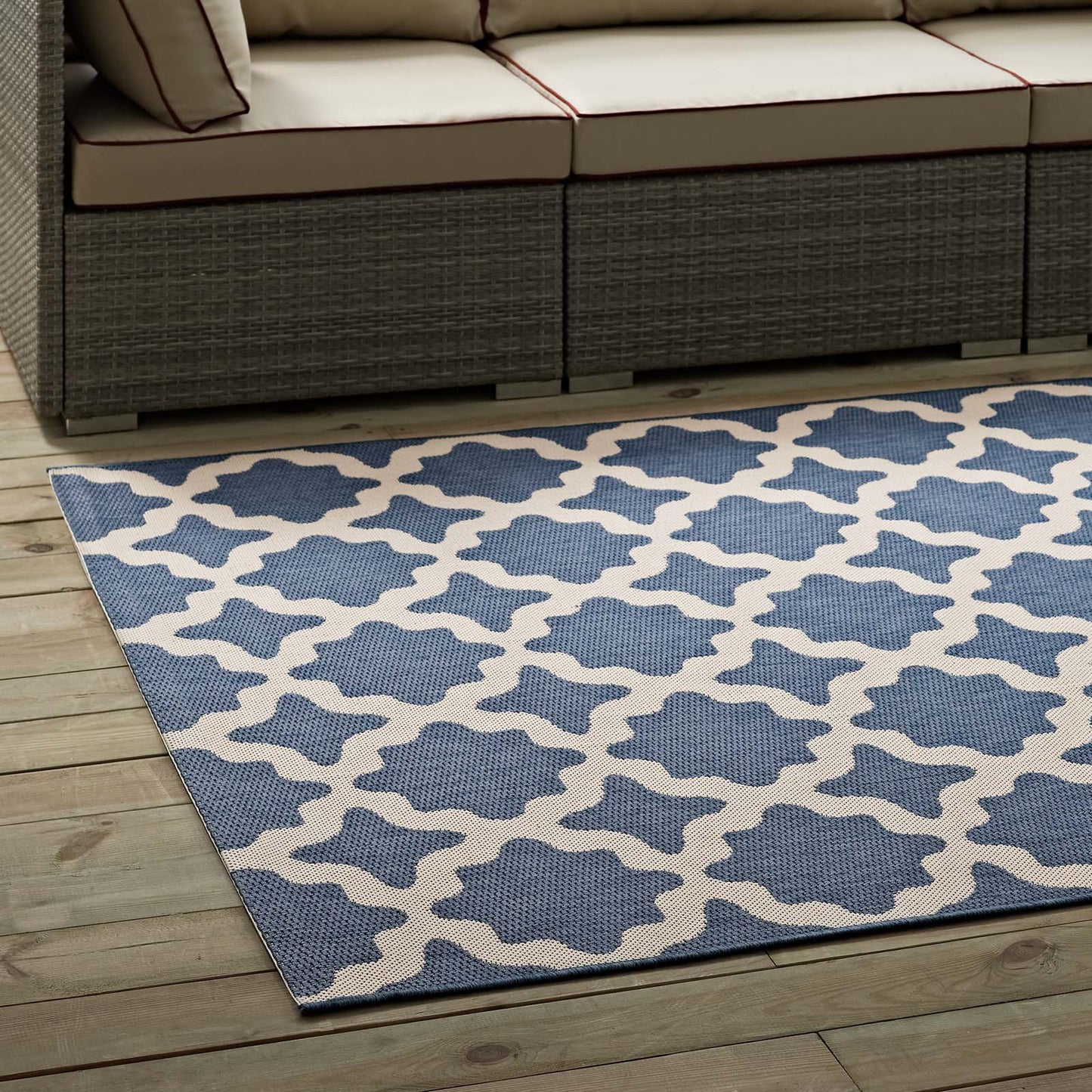 Cerelia Moroccan Trellis Indoor and Outdoor 5x8 Area Rug