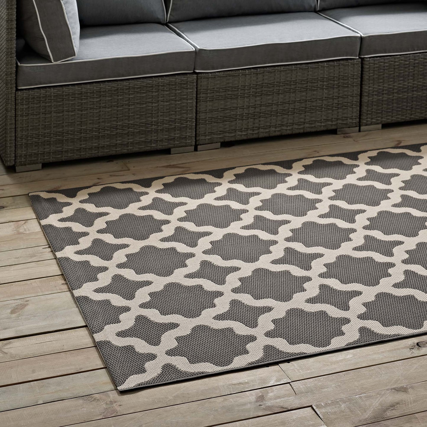 Cerelia Moroccan Trellis Indoor and Outdoor 4x6 Area Rug