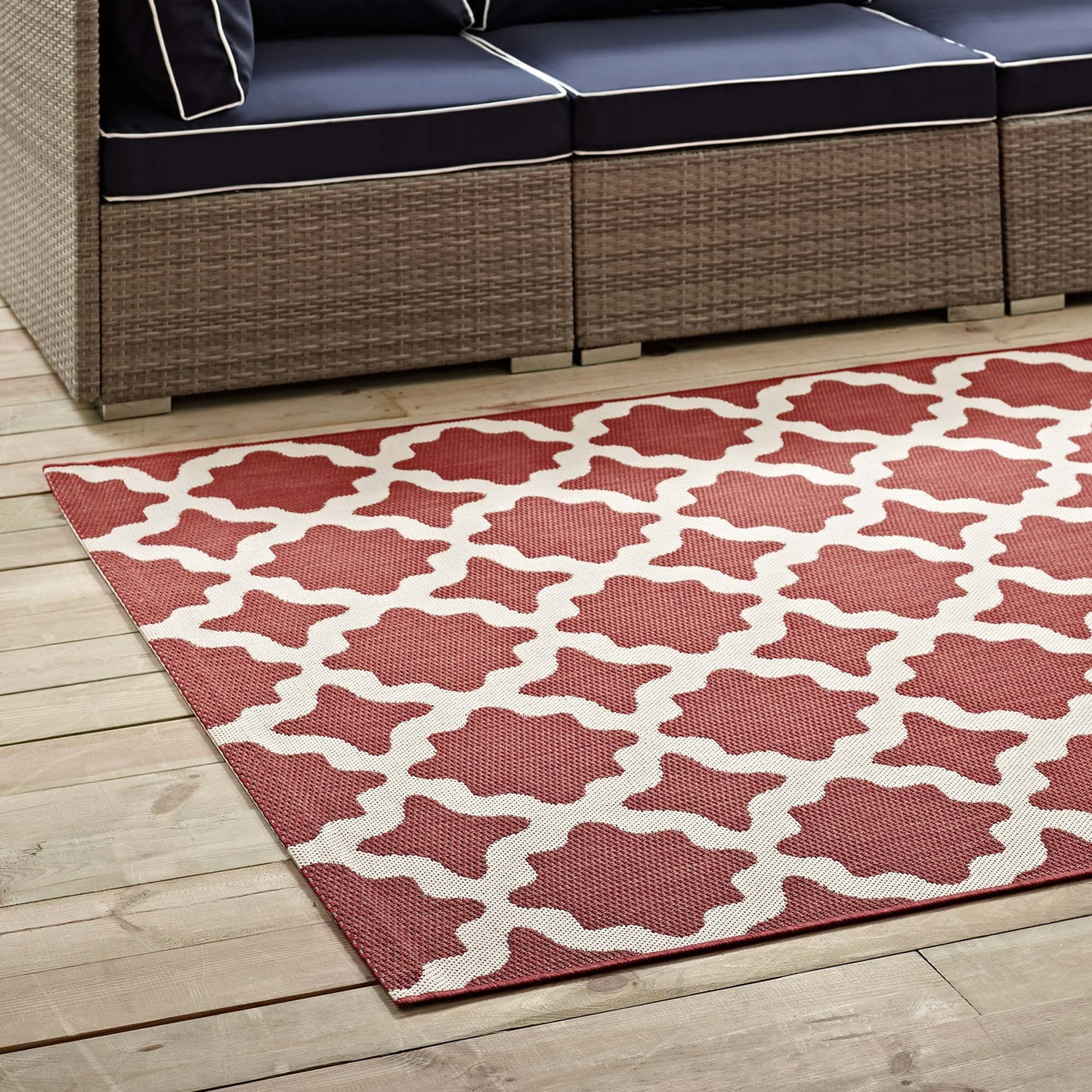 Cerelia Moroccan Trellis Indoor and Outdoor 4x6 Area Rug