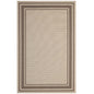 Rim Solid Border Indoor and Outdoor 8x10 Area Rug