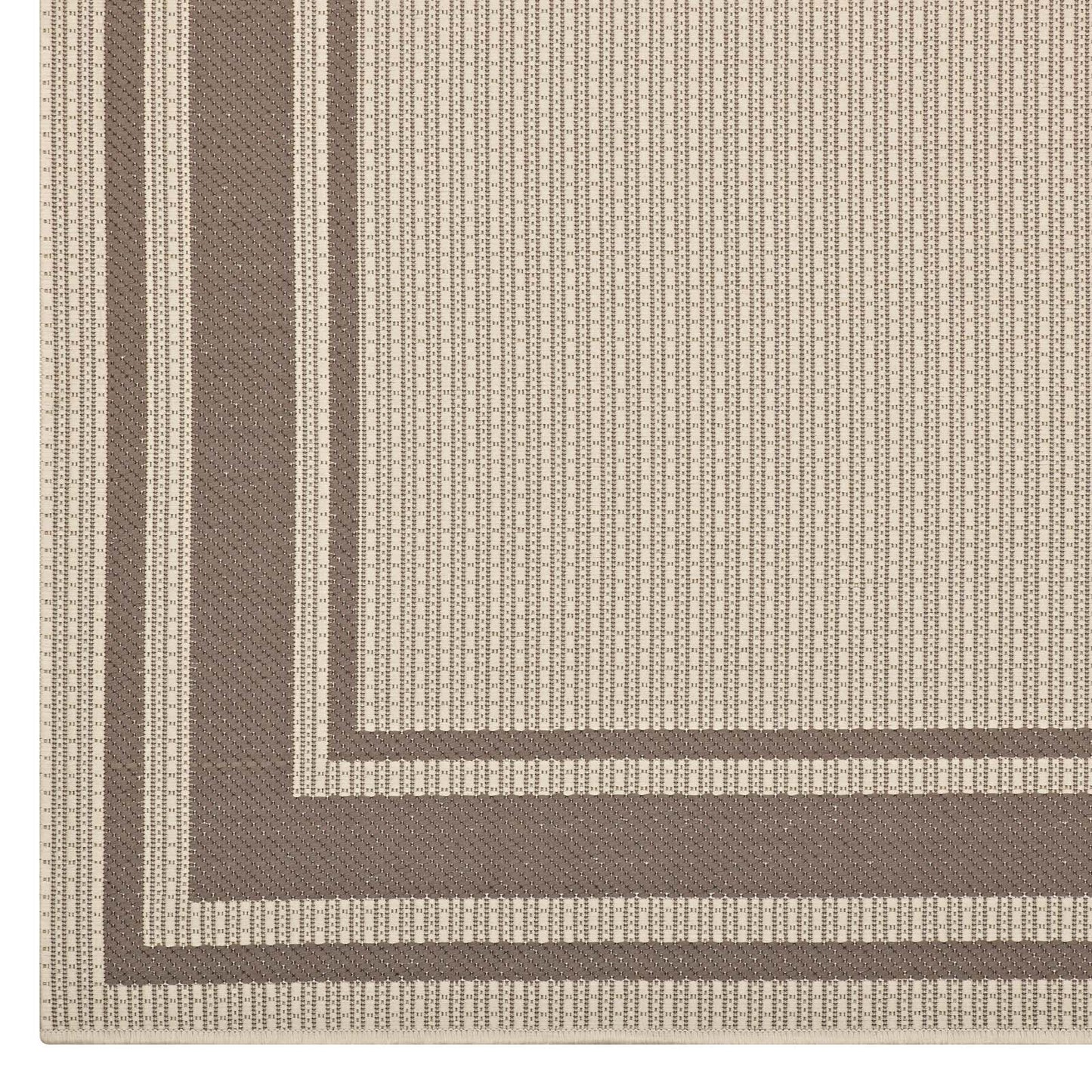 Rim Solid Border Indoor and Outdoor 8x10 Area Rug