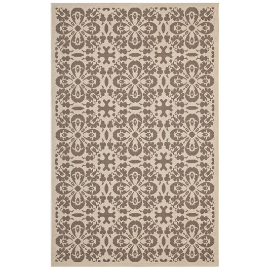 Ariana Vintage Floral Trellis Indoor and Outdoor 9x12 Area Rug