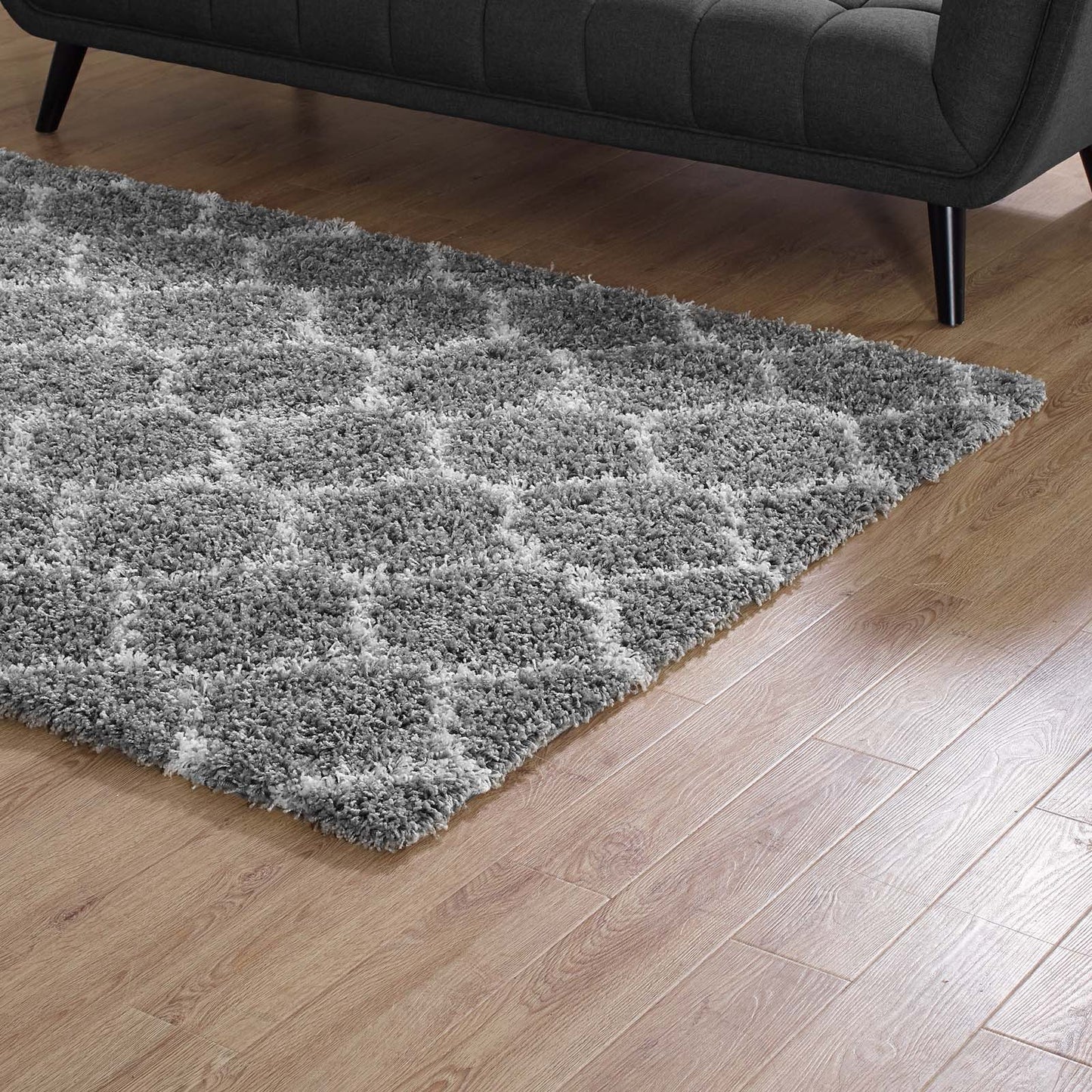 Solvea Moroccan Trellis 5x8 Shag Area Rug