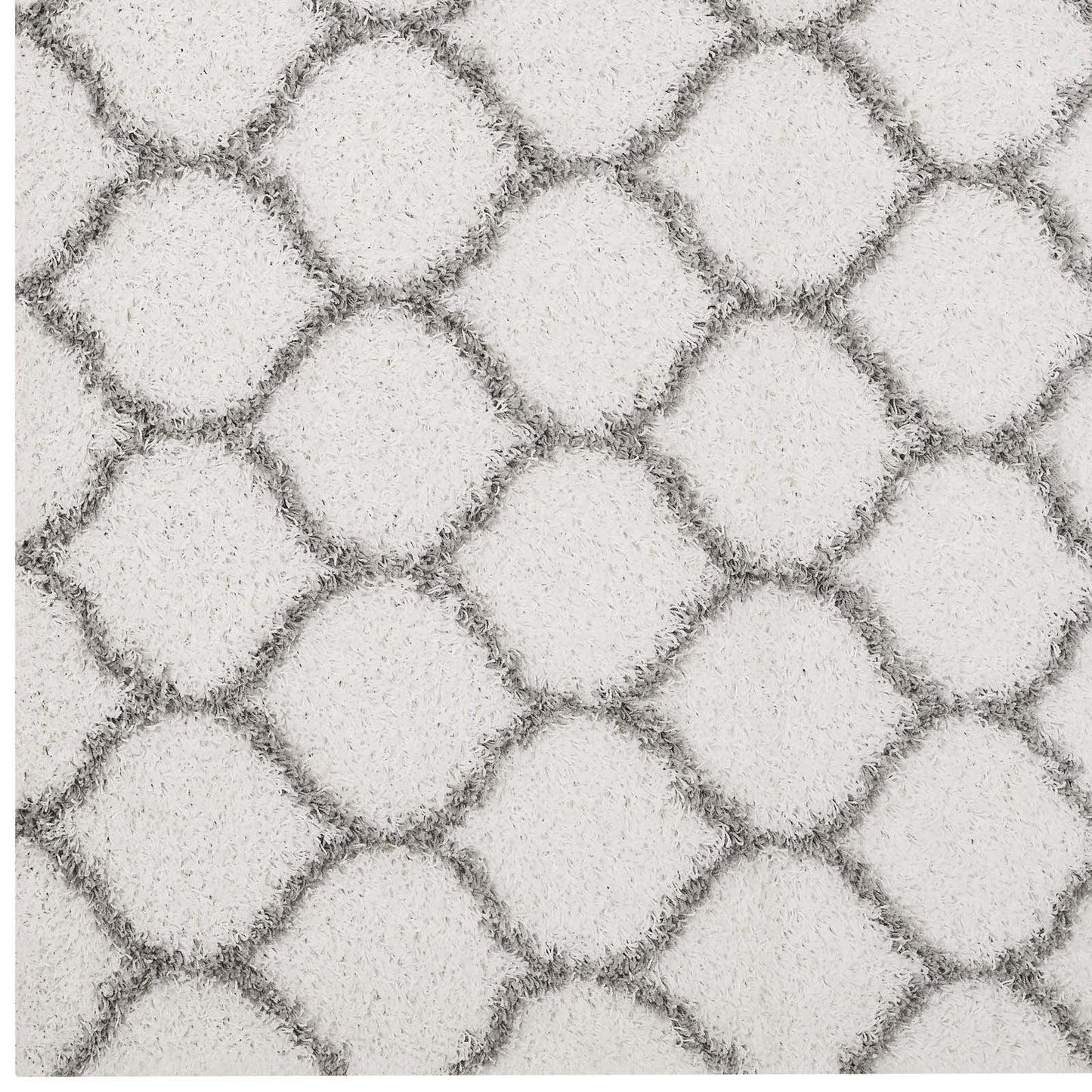 Solvea Moroccan Trellis 5x8 Shag Area Rug