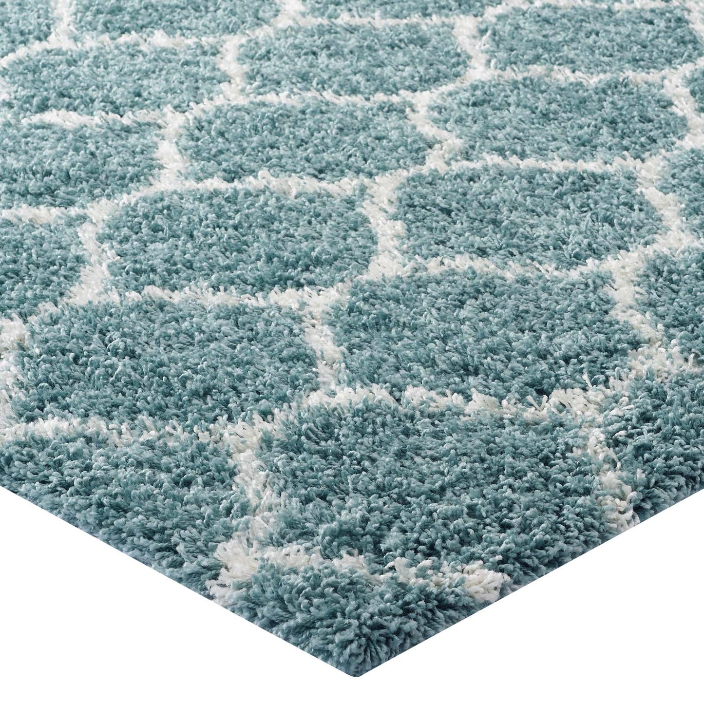 Solvea Moroccan Trellis 5x8 Shag Area Rug