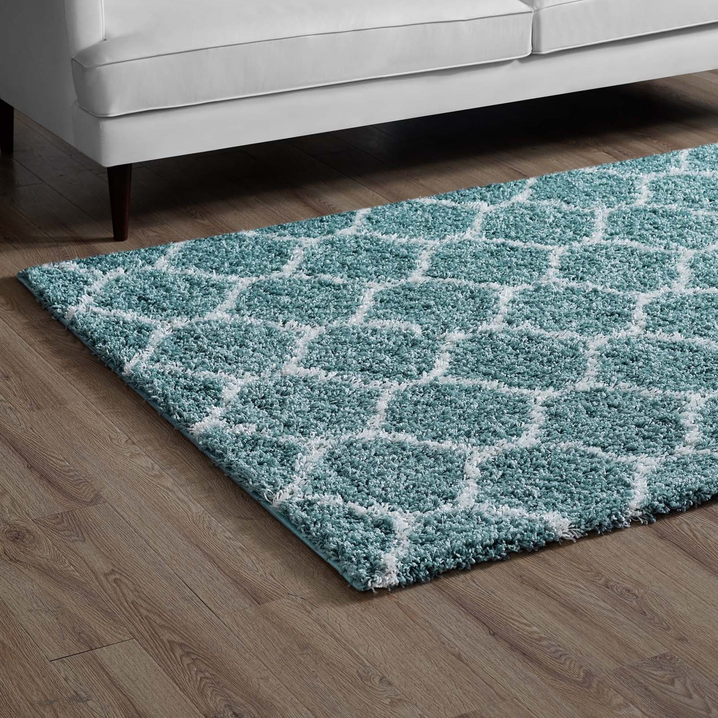 Solvea Moroccan Trellis 5x8 Shag Area Rug