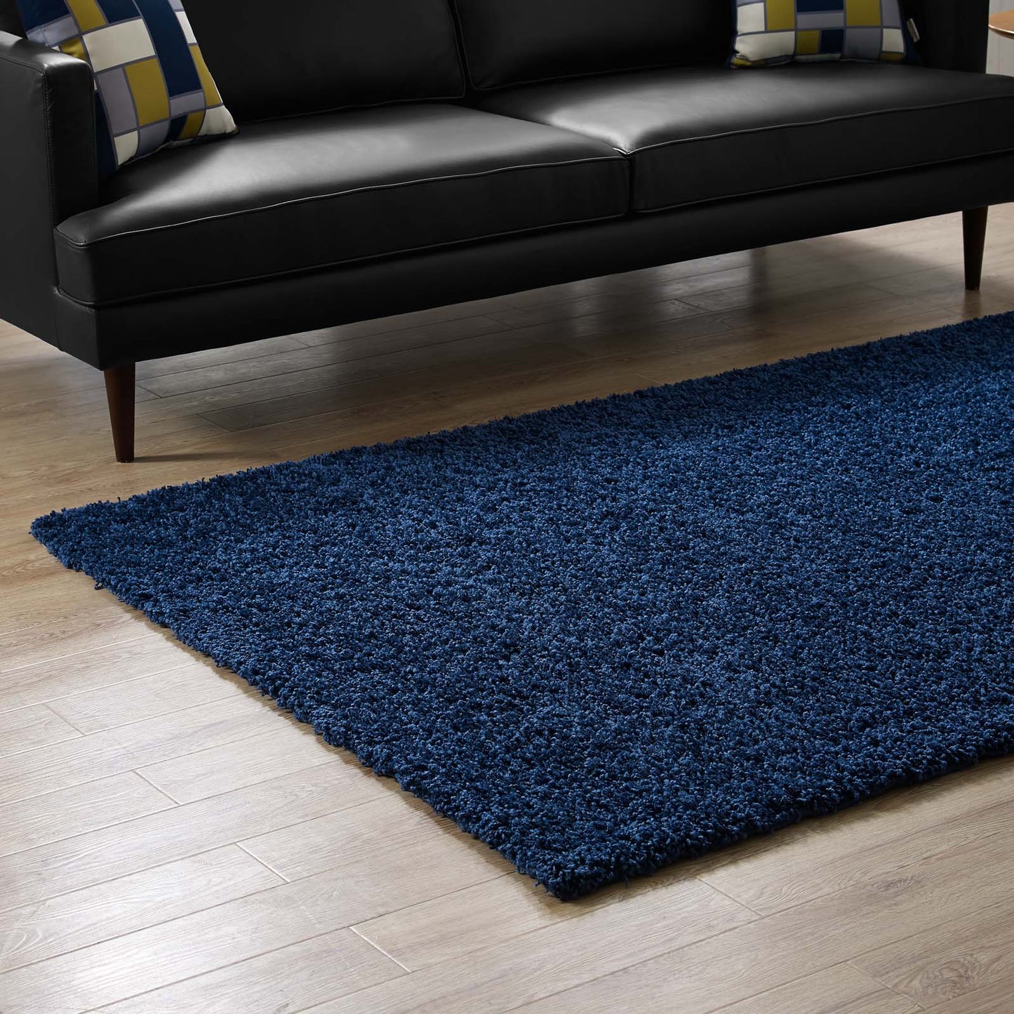 Enyssa Solid 5x8 Shag Area Rug