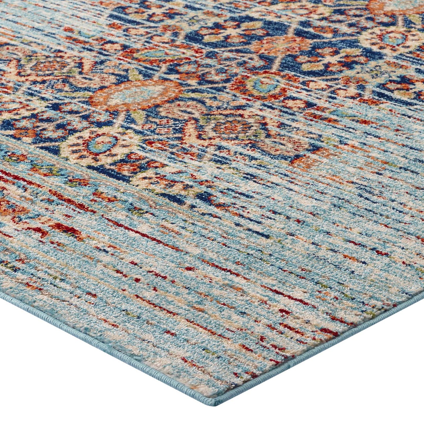 Tapis médaillon vintage vieilli Naria 5x8 par Modway