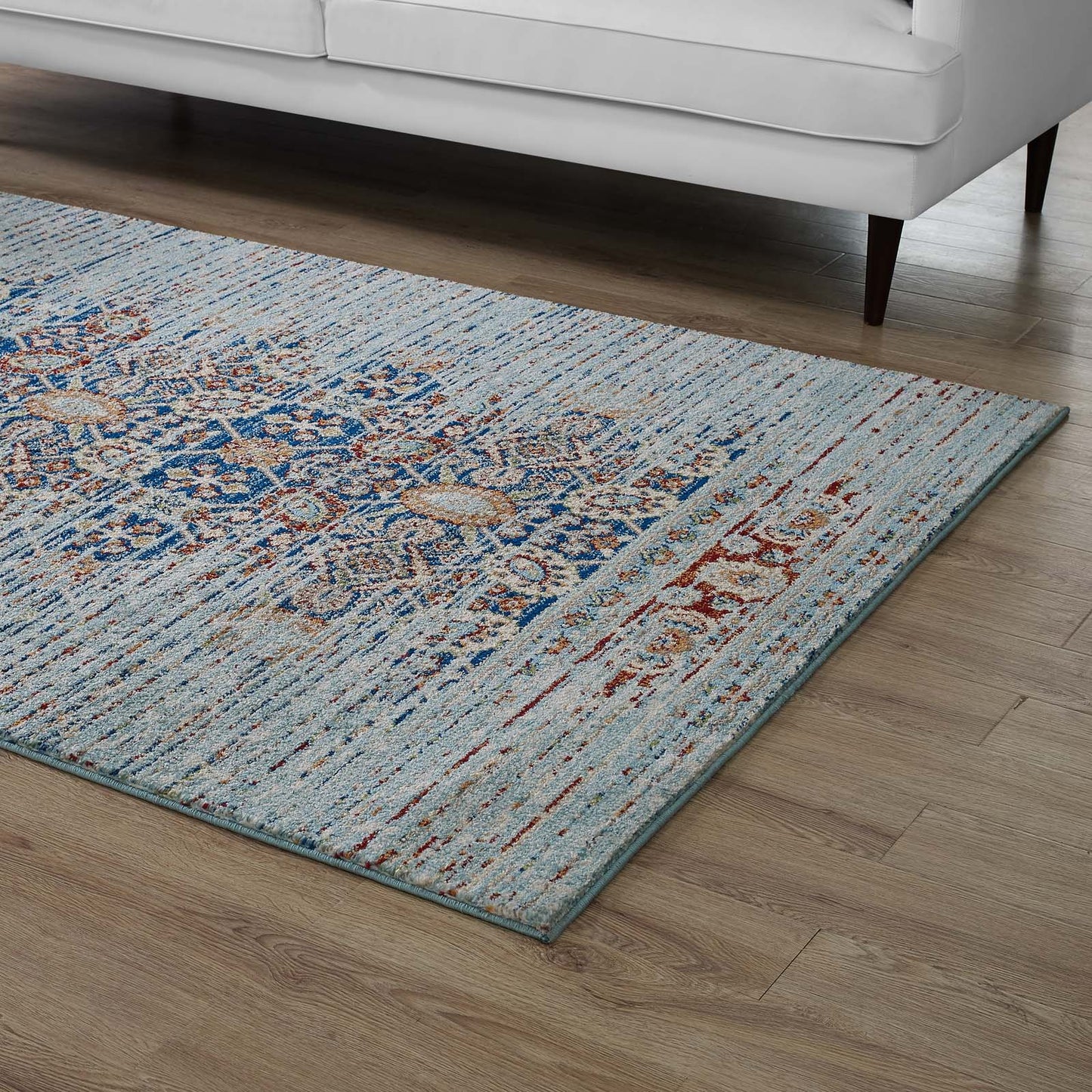 Tapis médaillon vintage vieilli Naria 5x8 par Modway