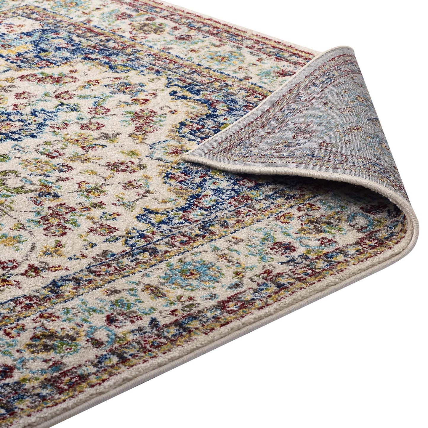 Tapis médaillon vintage vieilli Meryam 5x8 par Modway