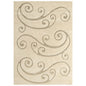 Jubilant Sprout Scrolling Vine Shag 8x10 Area Rug