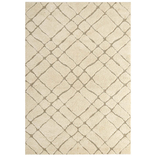 Jubilant Verona Abstract Geometric Shag 5x8 Area Rug